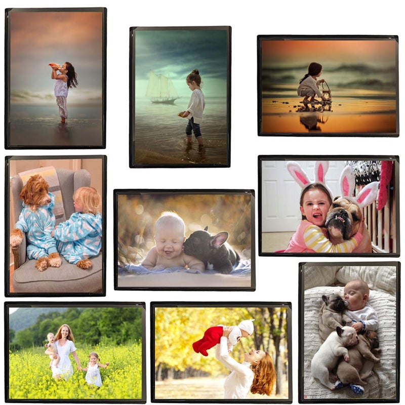 Sooyee 15 Pack Magnet Photo Frame Refrigerator 4X6,Magnetic Picture Holder, Magnetic Picture Frame Fridge(Black) - Image 5